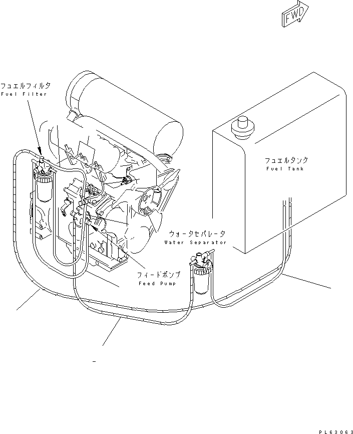 Komatsu parts book diagram for PC10-7 S/N 25001-UP: PERIODICAL REPLACEMENT CRITICAL PARTS (FUEL HOSE)(#27777-)