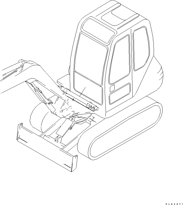 Komatsu parts book diagram for PC10-7 S/N 25001-UP: BREAKER(#27777-)