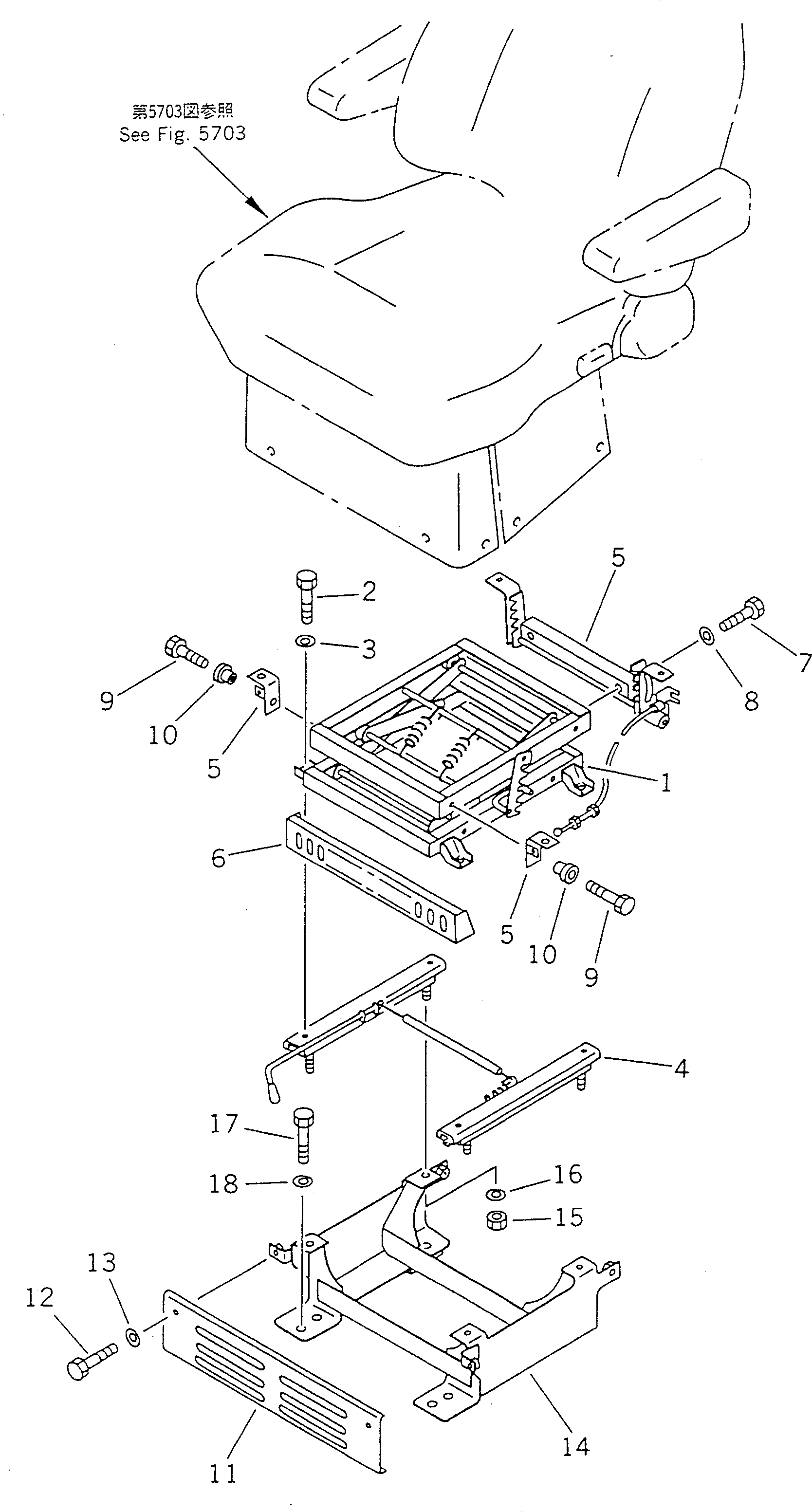 Excavators Komatsu / PC100-5S S/N 32402-UP(pc100-0r) / OPERATOR