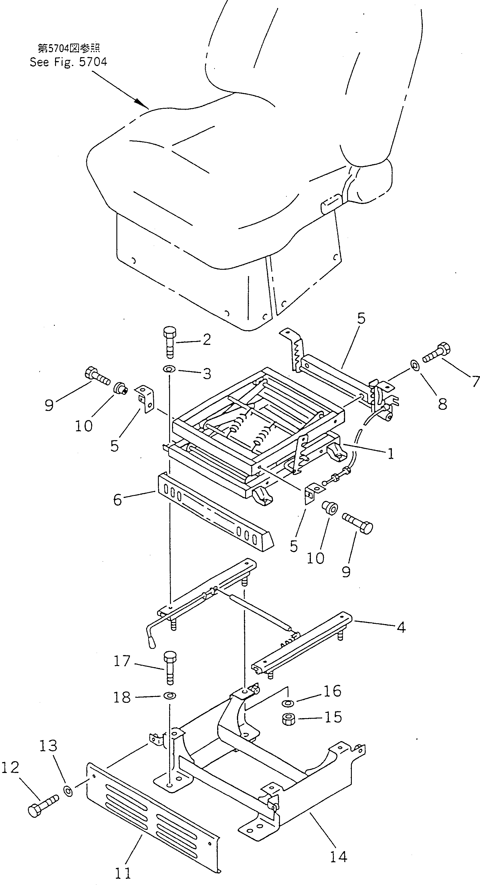 Excavators Komatsu / PC100-5S S/N 32402-UP(pc100-0r) / OPERATOR