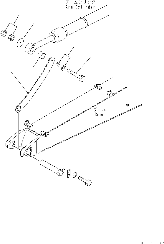 Excavators Komatsu / PC100-6Z S/N 40001-UP (Excel Spec.)(pc100-1c) / ARM LESS LINK(#45001-)(360090 : T1190-01A0)