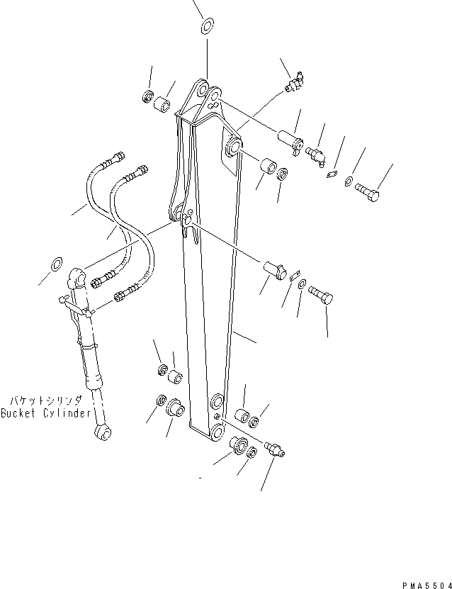 Excavators Komatsu / PC100-6Z S/N 40001-UP (Excel Spec.)(pc100-1c) / ARM(360100 : T1210-01A0)