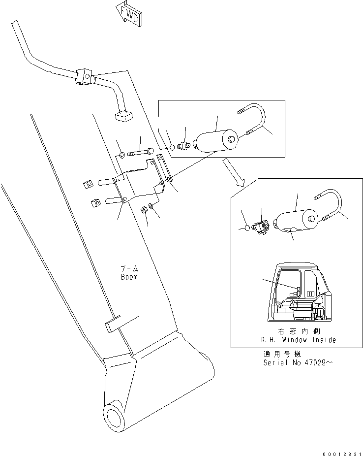 Excavators Komatsu / PC100-6Z S/N 40001-UP (Excel Spec.)(pc100-1c) / ATTACHMENT LINE (ACCUMULATOR)(#45000-)(360350 : T1920-01A0)