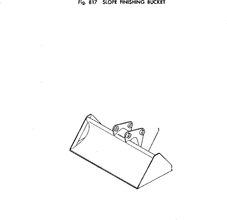 Komatsu parts book diagram for PC100-2 S/N 13001-UP: SLOPE FINISHING BUCKET