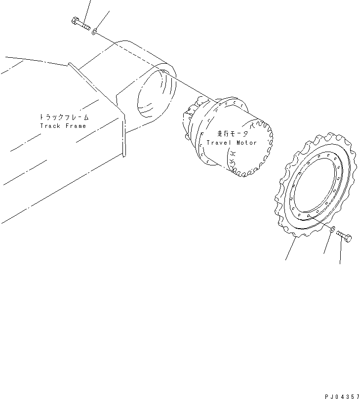 Excavators Komatsu / PC100-5 S/N 28001-UP(pc100-5c) / SPROCKET(090080 : 3351)
