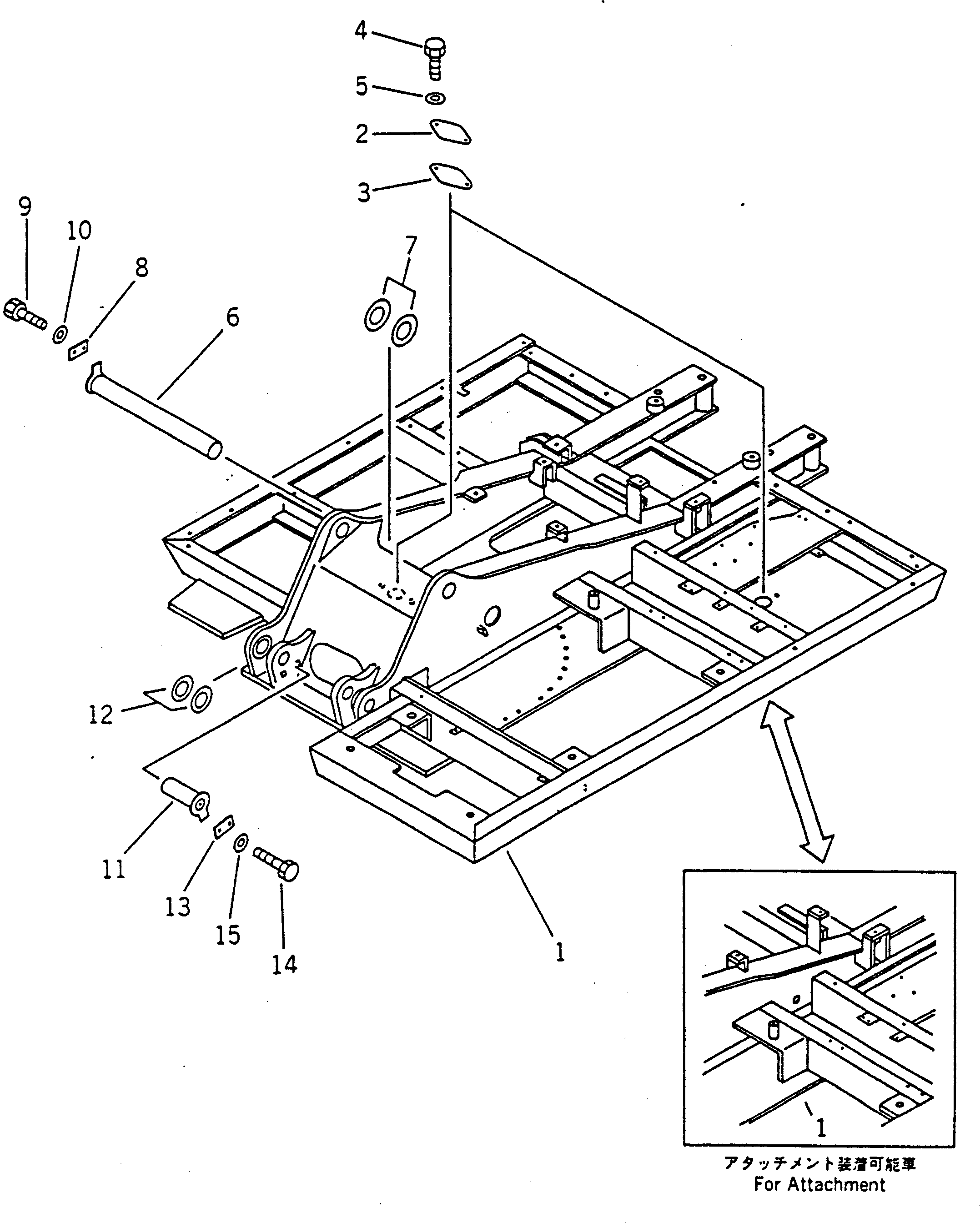 Komatsu parts book diagram for PC100-5 S/N 28001-UP: REVOLVING FRAME