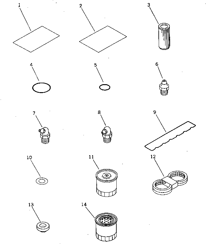 Komatsu parts book diagram for PC100-5 S/N 28001-UP: SPARE PARTS (EXCEPT JAPAN)