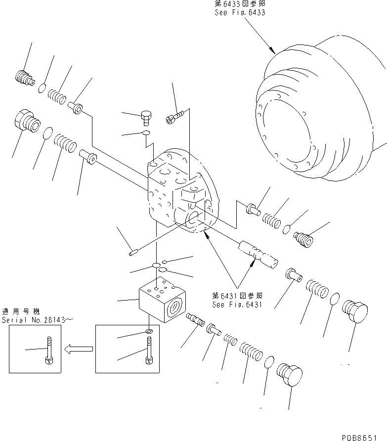 Excavators Komatsu / PC100-5 S/N 28001-UP(pc100-5r) / TRAVEL MOTOR (2/3)(180630 : 6432)