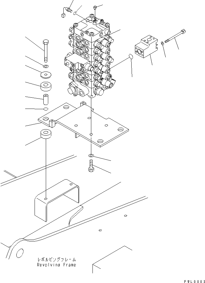 Excavators Komatsu / PC100-6 S/N 40001-UP(pc100-6r) / MAIN VALVE (VALVE ? BRACKET ? MOUNT AND SENSOR) (1 ACTUATOR)(#46059-)(150100 : H0120-01A9B)