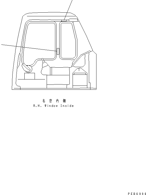 Excavators Komatsu / PC100-6 S/N 40001-UP(pc100-6r) / MALTIPLE PATTERN (MARKS AND PLATES) (JAPANESE) (4WAY)(#45000-45612)(151140 : H1280-03A0)
