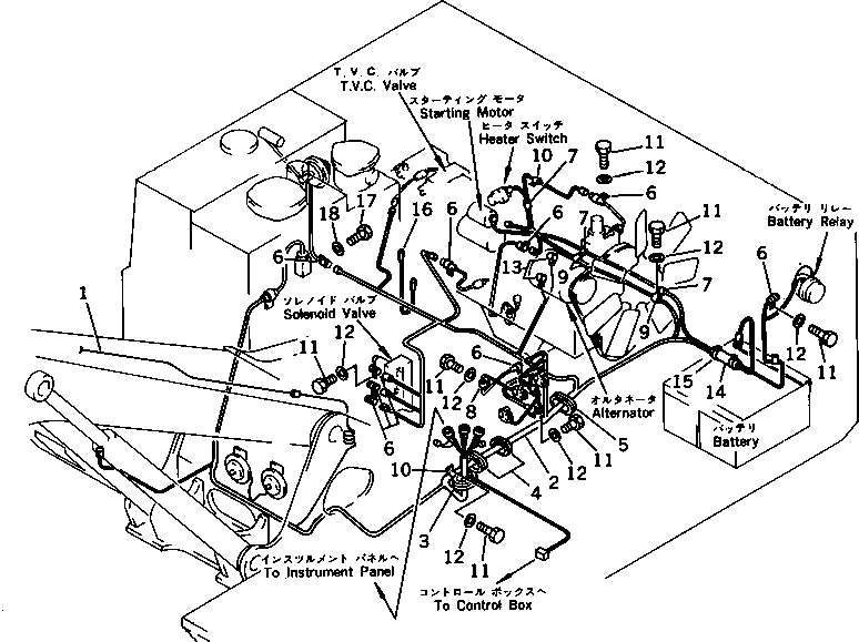 Excavators Komatsu / PC100-3 S/N 18001-UP (TBG. Spec. (Germany))(pc100-7c) / ELECTRICAL SYSTEM (2/2)(#20400-)(030320 : 1423A)