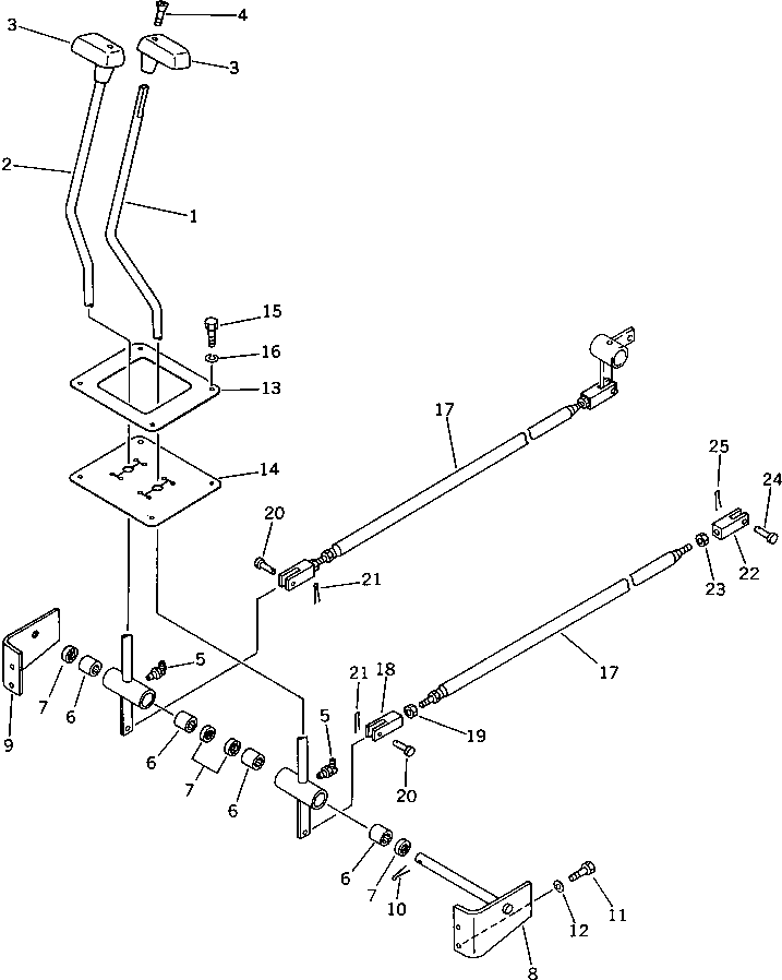 Excavators Komatsu / PC100-3 S/N 18001-UP (TBG. Spec. (Germany))(pc100-7c) / TRAVEL CONTROL (FOR WRIST CONTROL) (WITHOUT AUTO DECELERATION)(#18001-19900)(120210 : 4414)