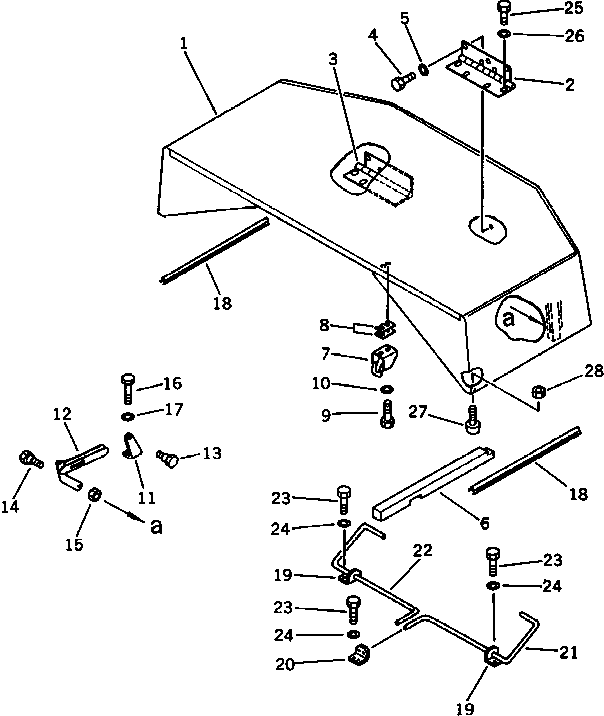 Excavators Komatsu / PC100-3 S/N 18001-UP (TBG. Spec. (Germany))(pc100-7c) / MACHINERY COMPARTMENT (1/3)(#18350-20399)(150030 : 5101A)