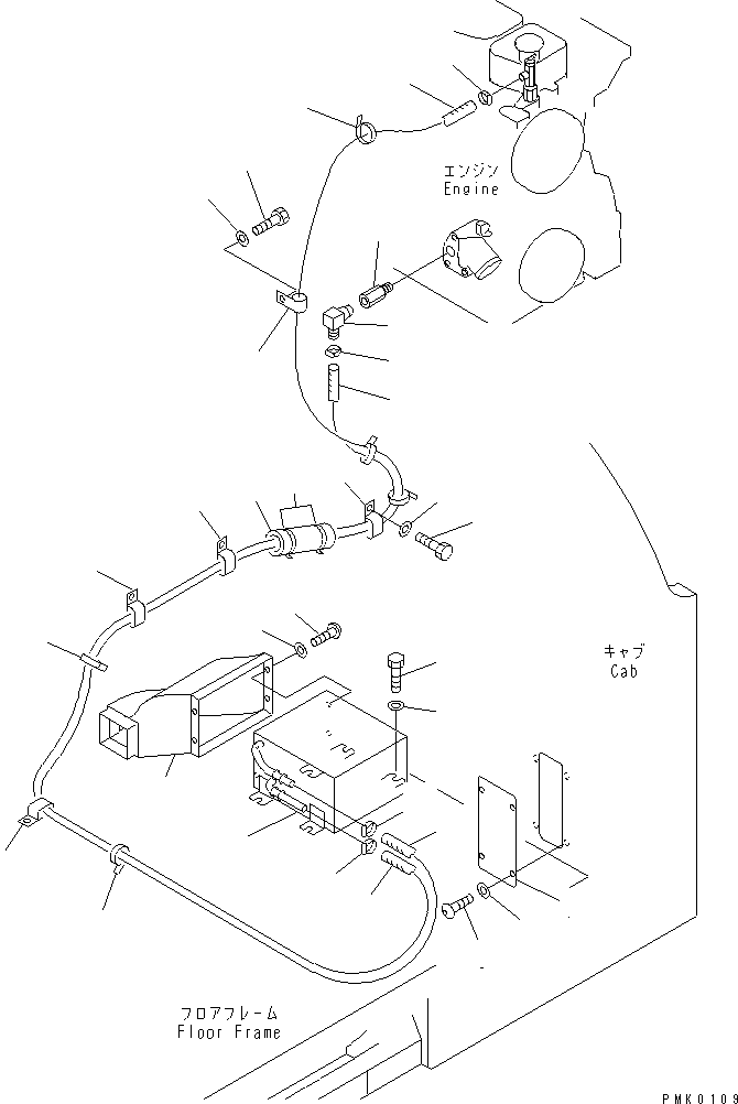Excavators Komatsu / PC100-6S S/N 40001-UP(pc100-8r) / CAR HEATER (3300 KCAL)(#42554-44999)(211040 : K0700-01B7)