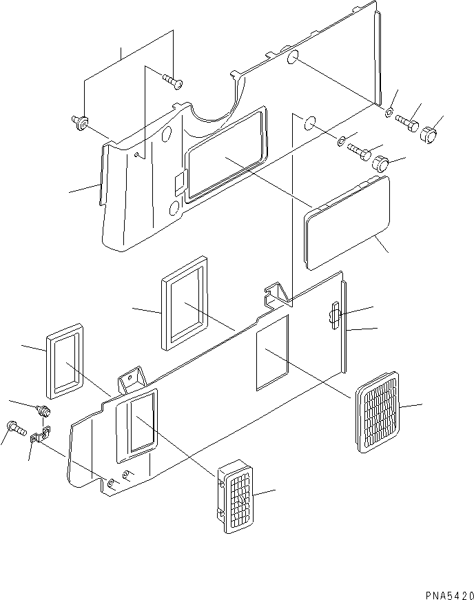 Excavators Komatsu / PC100-6S S/N 40001-UP(pc100-8r) / COVER UNIT(#40001-44999)(212050 : K1740-01A0)