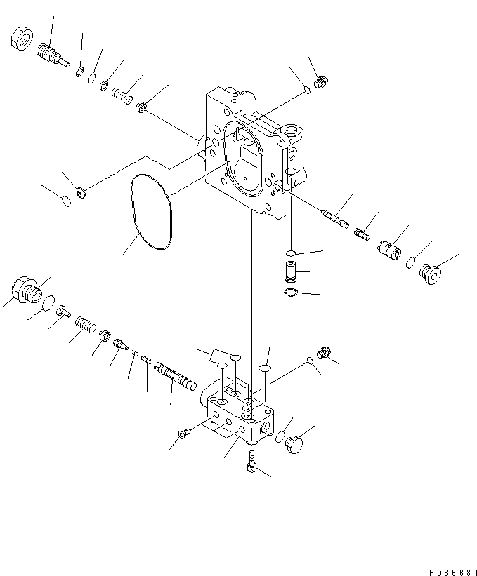 Excavators Komatsu / PC100-6S S/N 40001-UP(pc100-8r) / MAIN PUMP (6/9)(#40001-43089)(480510 : Y1600-06A0)