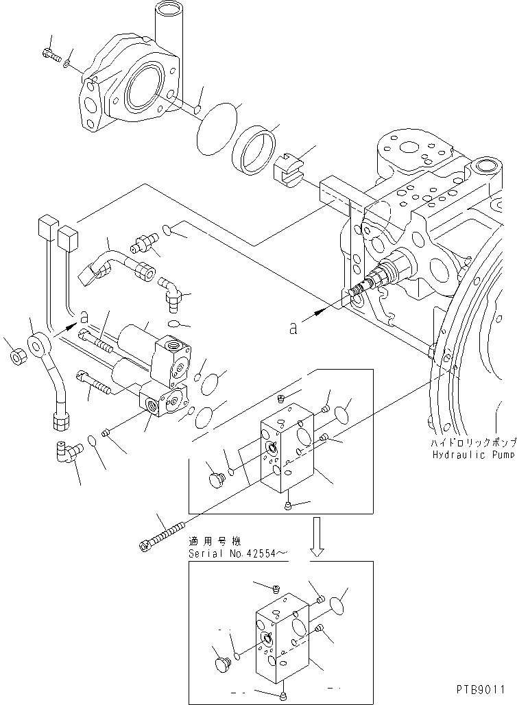Excavators Komatsu / PC100-6S S/N 40001-UP(pc100-8r) / MAIN PUMP (10/10)(#42157-44999)(480730 : Y1600-50A0)