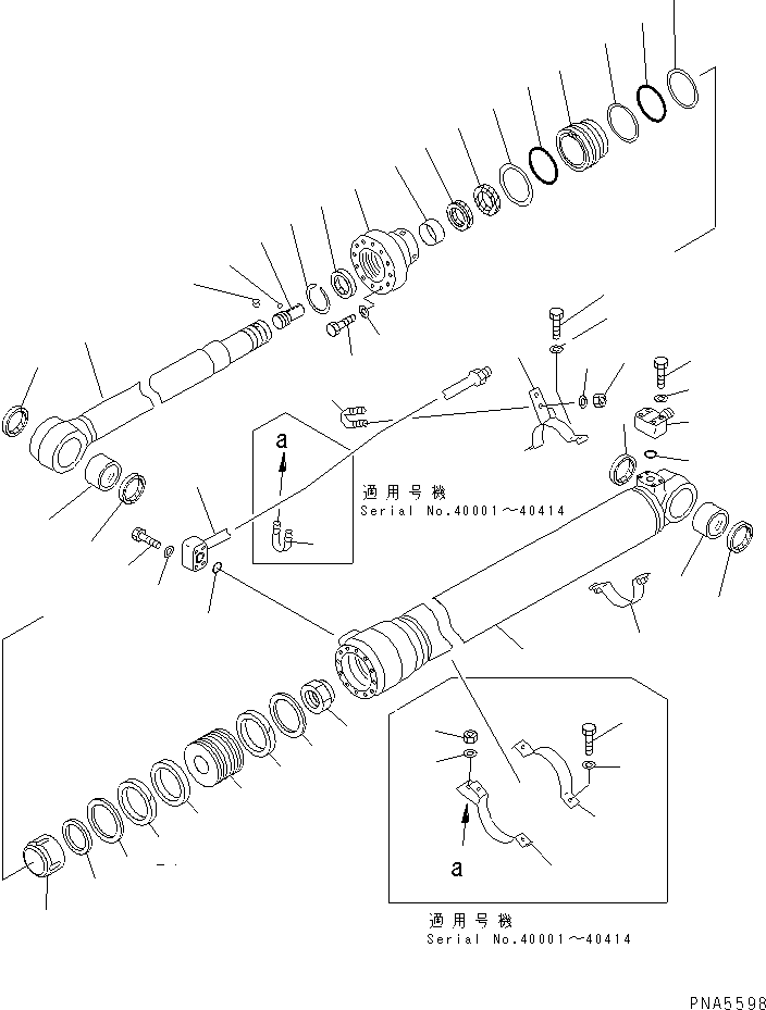 Excavators Komatsu / PC100-6S S/N 40001-UP(pc100-8r) / ARM CYLINDER (INNER PARTS)(#40001-41229)(480790 : Y1620-11A0)