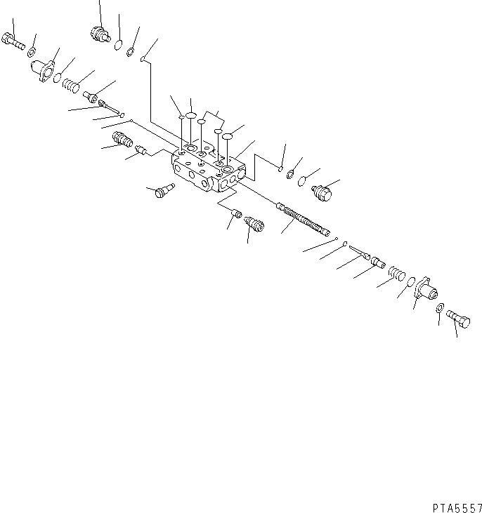 Excavators Komatsu / PC100-6S S/N 40001-UP(pc100-8r) / SERVICE VALVE (1/2)(484010 : Y1669-01A0)