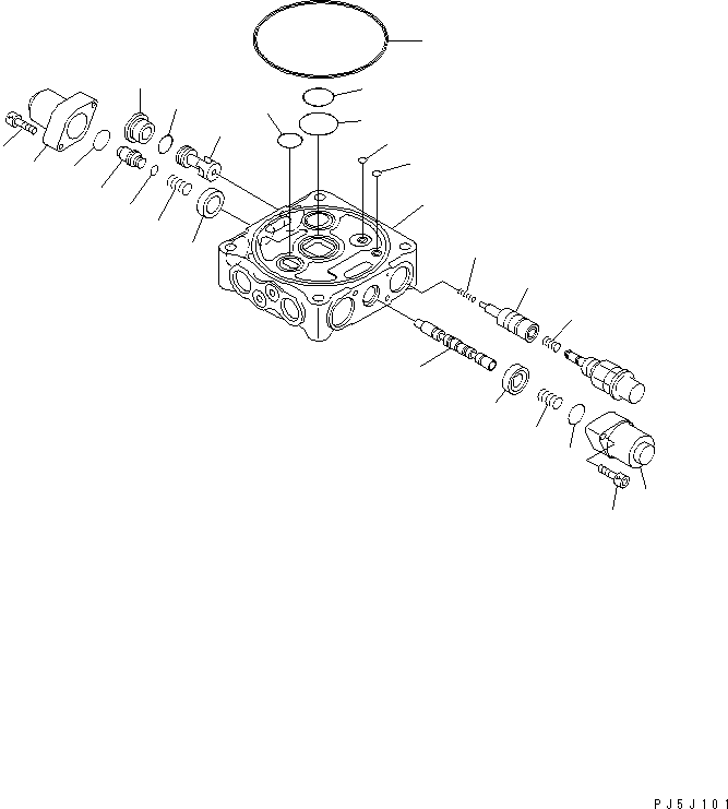 Excavators Komatsu / PC100-6S S/N 40001-UP(pc100-8r) / SERVICE VALVE (1/2)(#45000-)(484030 : Y1669-11A0)