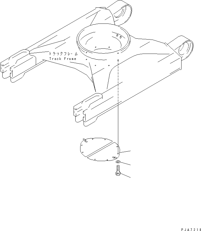 Excavators Komatsu / PC100-6Z S/N 40001-UP(pc100-9r) / TRACK FRAME UNDER COVER(#41401-)(330200 : R1140-01A0)