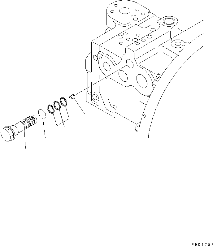 Komatsu parts book diagram for PC100-6Z S/N 40001-UP: MAIN PUMP (7/10)(#45438-46826)