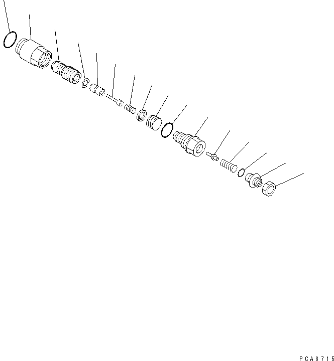 Komatsu parts book diagram for PC100-6Z S/N 40001-UP: SAFETY VALVE