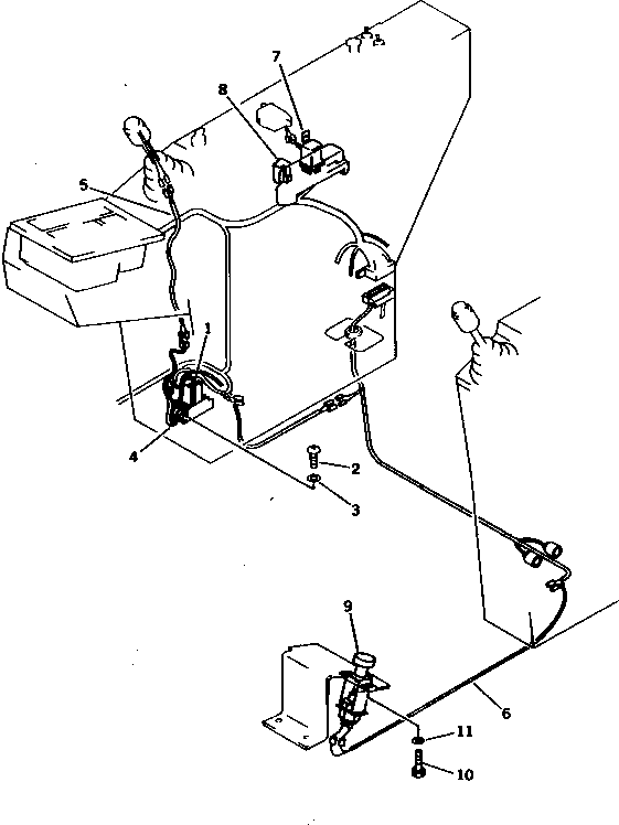 Komatsu parts book diagram for PC1000-1 S/N 10001-UP: INSTRUMENT PANEL (3/3) (WITH FREE SWING) (EXCEPT JAPAN)