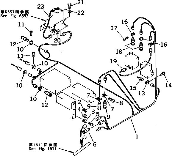 Komatsu parts book diagram for PC1000-1 S/N 10001-UP: ELECTRICAL SYSTEM (WIRING) (4/6) (FOR LOADER) (EXCEPT JAPAN)(#10001-10077)