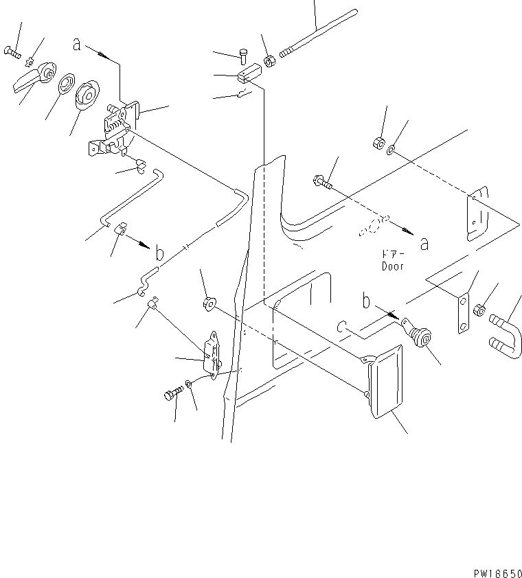 Komatsu parts book diagram for PC1000-1 S/N 10001-UP: HIGH MOUNT OPERATOR'S CAB (REAR WINDOW RIGID TYPE) (WITH RIGHT   WINDOW GUARD) (8/9) (F/HEAD GUARD)(#10354-)