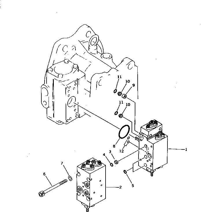 Komatsu parts book diagram for PC1000-1 S/N 10001-UP: HYDRAULIC PUMP NO.1 (FRONT UNIT) (7/13) (WITH 3-STAGE SELECTOR   MODE OLSS)