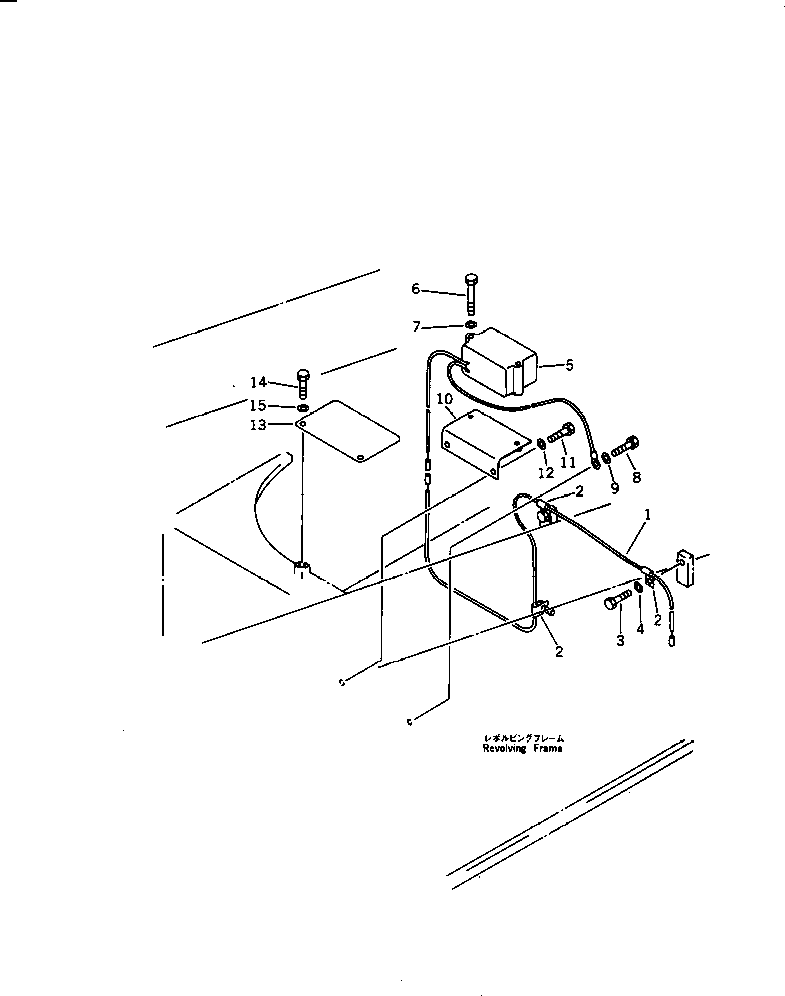 Komatsu parts book diagram for PC1000SP-1 S/N 10001-UP: TRAVEL ALARM(#10180-)