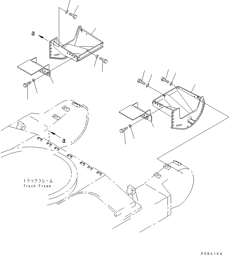 Excavators Komatsu / PC1000SP-1 S/N 10001-UP(pc10000c) / TRAVEL MOTOR GUARD(#10342-)(090070 : 3054A)