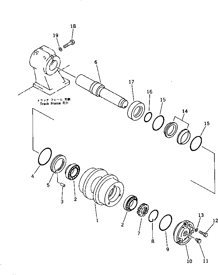 Excavators Komatsu / PC1000SP-1 S/N 10001-UP(pc10000c) / CARRIER ROLLER(090240 : 3331)