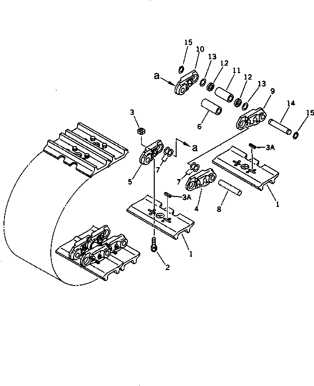 Excavators Komatsu / PC1000SP-1 S/N 10001-UP(pc10000c) / TRACK SHOE (DOUBLE GROUSER)(#10172-)(090280 : 3621A)
