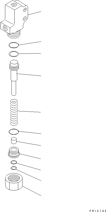 Excavators Komatsu / PC1000SP-1 S/N 10001-UP(pc10000c) / AUTO DECELERATION CYLINDER(#10138-)(120050 : 4051A)