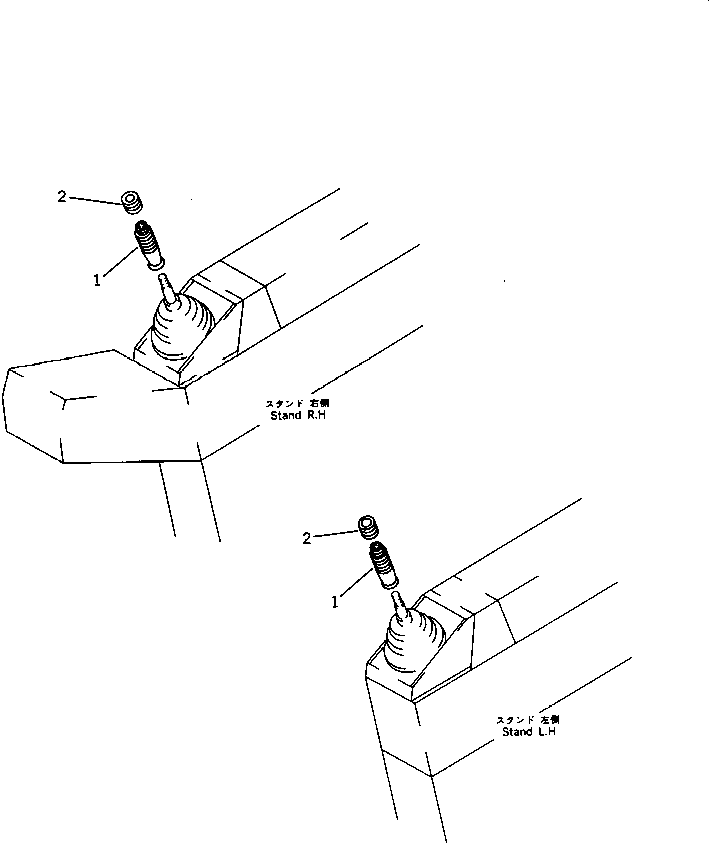 Excavators Komatsu / PC1000SP-1 S/N 10001-UP(pc10000c) / KNOB (FOR BACKHOE)(120100 : 4251)