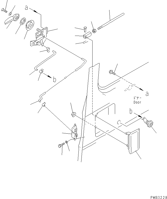 Komatsu parts book diagram for PC1000SP-1 S/N 10001-UP: HIGH MOUNT OPERATOR'S CAB (REAR WINDOW RIGID TYPE) (7/7)(#10354-)