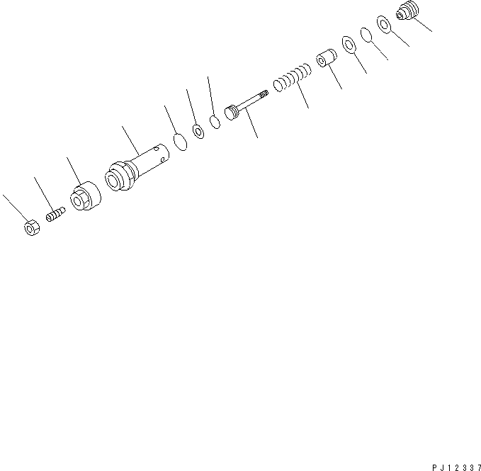 Komatsu parts book diagram for PC1000SP-1 S/N 10001-UP: RELIEF VALVE (FOR BOOM AND ARM LINE)