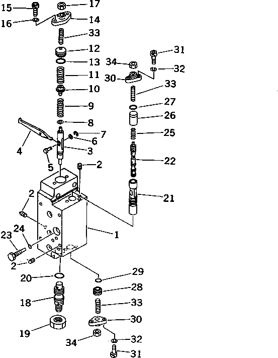 Komatsu parts book diagram for PC1000SP-1 S/N 10001-UP: HYDRAULIC PUMP NO.1 (FRONT SERVO VALVE) (8/13) (WITH 3-STAGE     SELECTOR MODE OLSS)(#10351-)