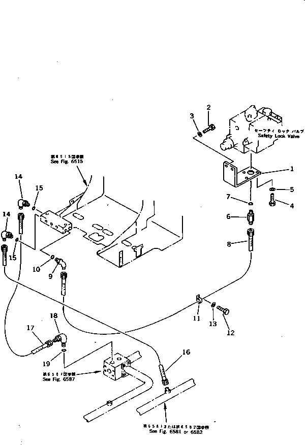 Komatsu parts book diagram for PC1000SP-1 S/N 10001-UP: SOLENOID VALVE BLOCK PIPING