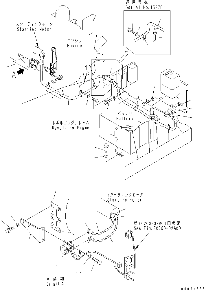 Excavators Komatsu / PC100L-6 S/N 15001-UP(pc100l-c) / WIRING (STARTING HARNESS)(#15200-)(120120 : E0200-01A0D)