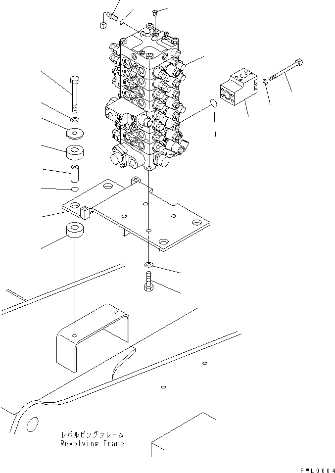 Excavators Komatsu / PC100L-6 S/N 15001-UP(pc100l-c) / MAIN VALVE (VALVE ? BRACKET ? MOUNT AND SENSOR) (2 ACTUATOR)(#15234-)(150100 : H0120-01A4B)