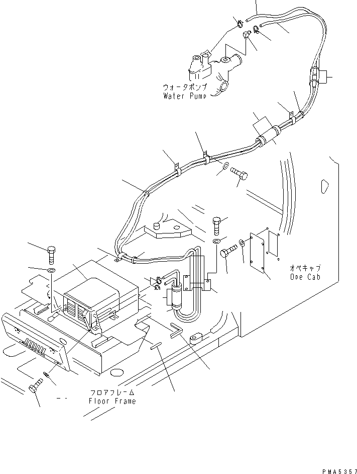 Excavators Komatsu / PC100N-6 S/N 1004-UP(pc100n-r) / CAR HEATER (2000)(#1004-1190)(210280 : K0700-01A1)