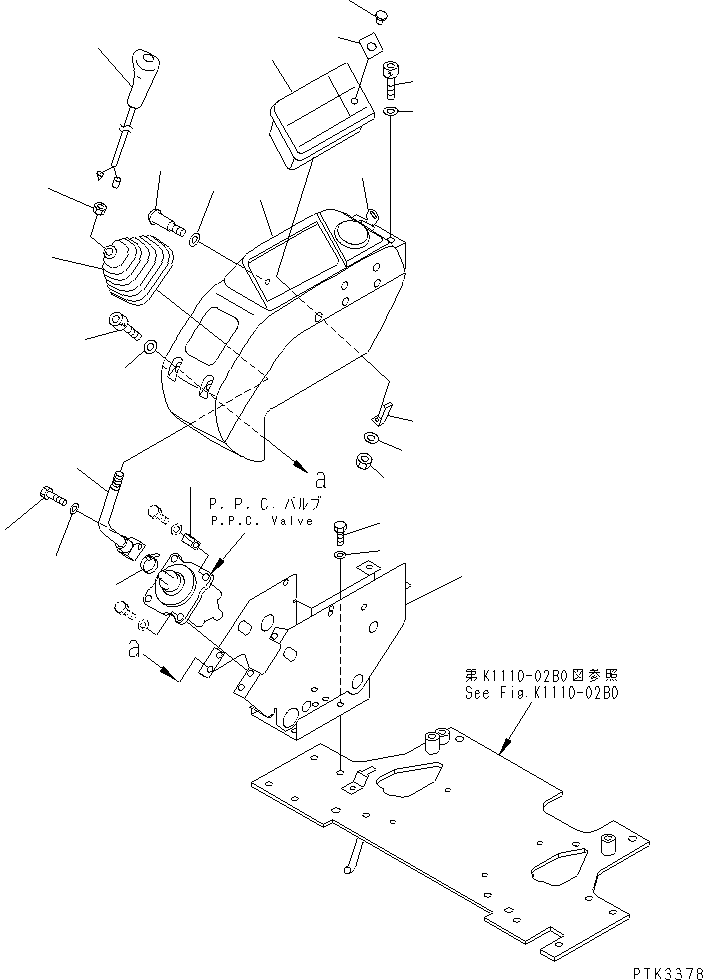 Excavators Komatsu / PC100N-6 S/N 1004-UP(pc100n-r) / FLOOR FRAME (RIGHT STAMD AND PANEL BOX)(#1191-)(210470 : K1110-04B0)