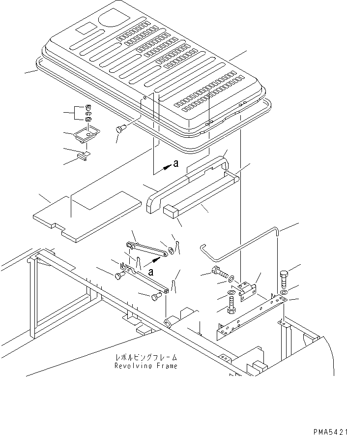 Excavators Komatsu / PC100N-6 S/N 1004-UP(pc100n-r) / HOOD(#1004-1190)(240010 : M1110-01A0)