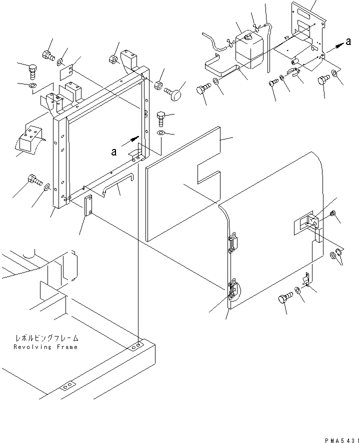 Excavators Komatsu / PC100N-6 S/N 1004-UP(pc100n-r) / DOOR L.H.(#1004-1190)(240050 : M1130-01A0)