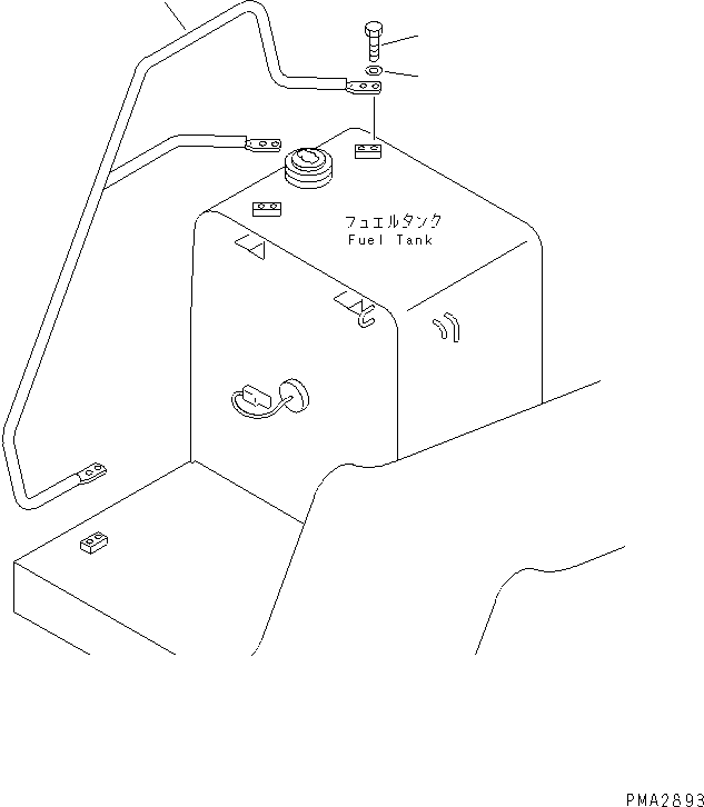 Excavators Komatsu / PC100N-6 S/N 1004-UP(pc100n-r) / HAND RAIL(240180 : M1310-01A0)