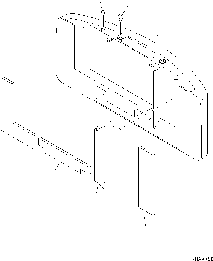 Excavators Komatsu / PC100N-6 S/N 1004-UP(pc100n-r) / COUNTER WEIGHT(#1004-1190)(240210 : M1510-01A0)