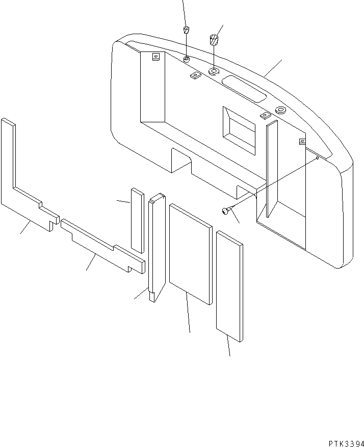 Excavators Komatsu / PC100N-6 S/N 1004-UP(pc100n-r) / COUNTER WEIGHT(#1191-)(240220 : M1510-01A0A)